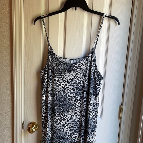 NWT EMILY STACY ANIMAL PRINT TANK STYLE CASUAL CHEMISE - Picture 1 of 7